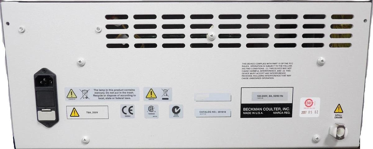 Used Beckman Coulter 391610 ProteomeLab PA 800 Enhanced Complete Untested Surplus
