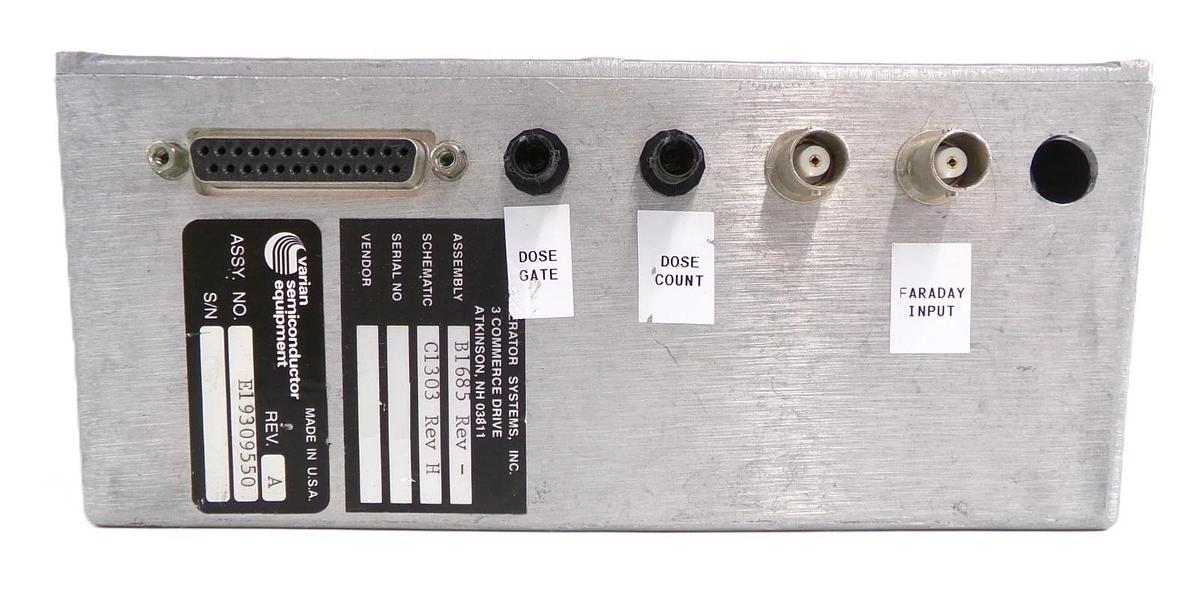 Used Accelerator Systems B1685 Controller C1303 Varian E19309550 AMAT Surplus