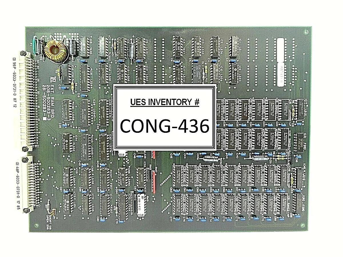 Used TEL Tokyo Electron 208-500283-3 External RAM Board PCB 281-500283 Working Spare