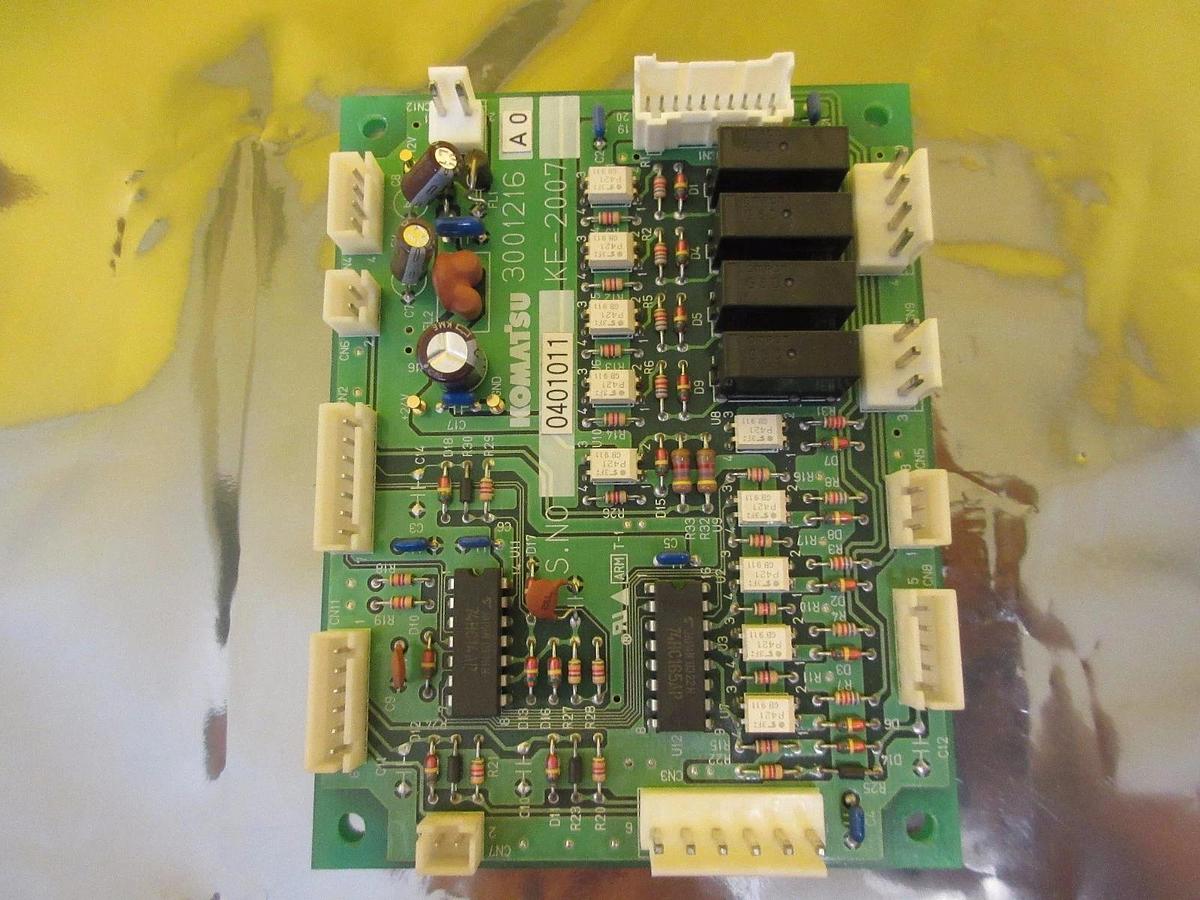 Used Komatsu 3001216A0 KE-2007 Interface Board PCB Used Working