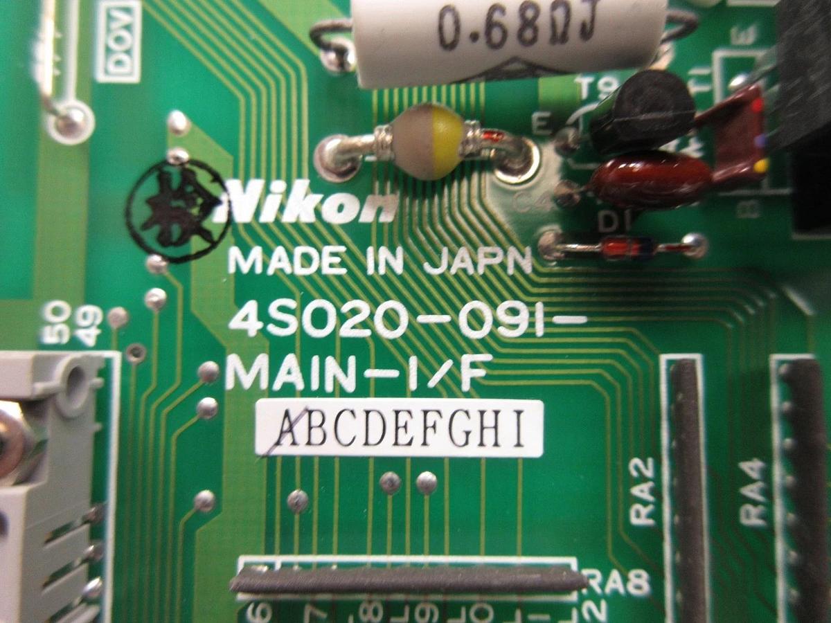 Used Nikon 4S020-091 Interface Board PCB MAIN-I/F NSR-1755G7A Step-and-Repeat Used