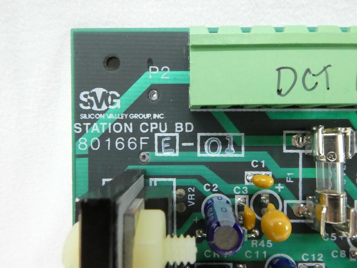 Used SVG Silicon Valley Group 80166FE-01 INDX Station CPU BD PCB Card 90s DUV Working