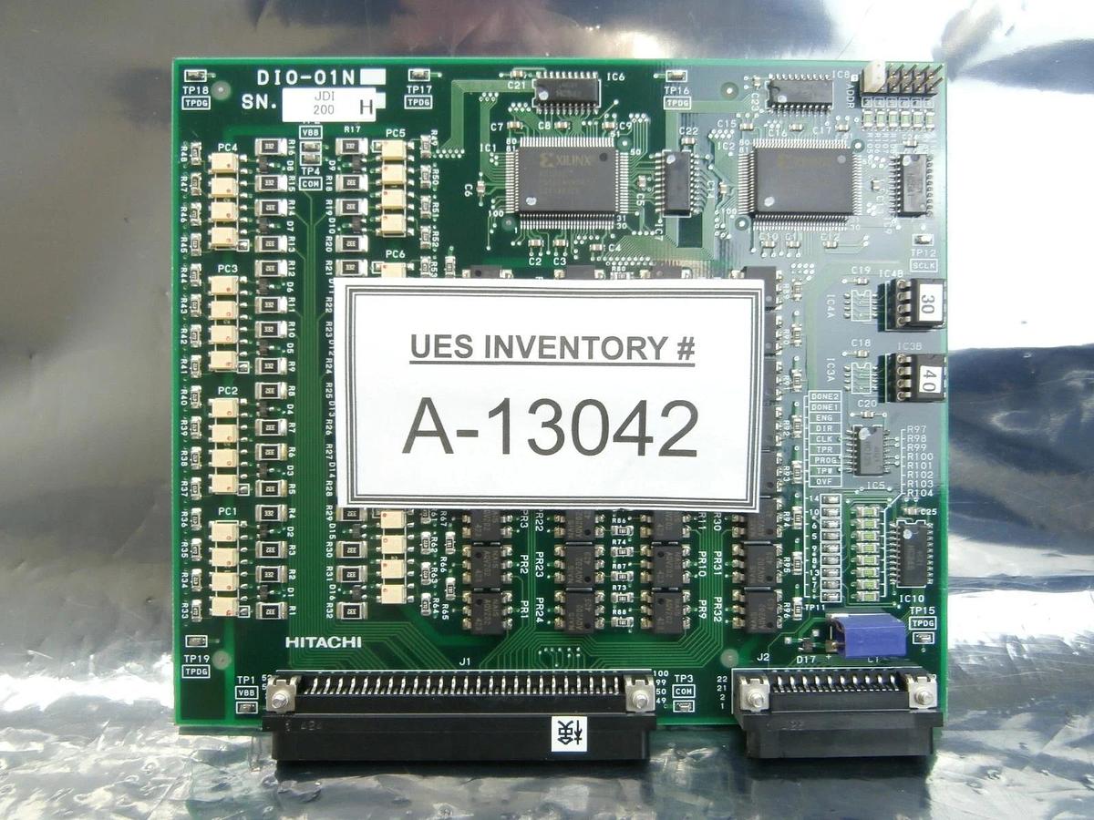 Used Hitachi DIO-01N Digital I/O Board PCB Card M-712E Shallow Trench Etcher Working