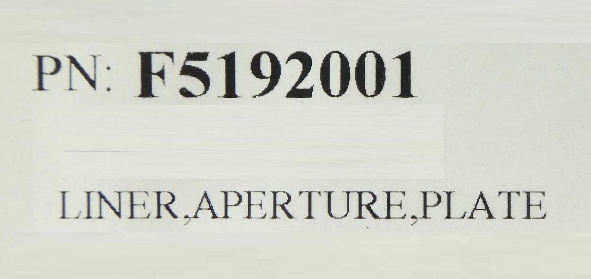 Varian Ion Implant Systems F5192001 Liner Aperture Plate Reseller Lot of 3 New