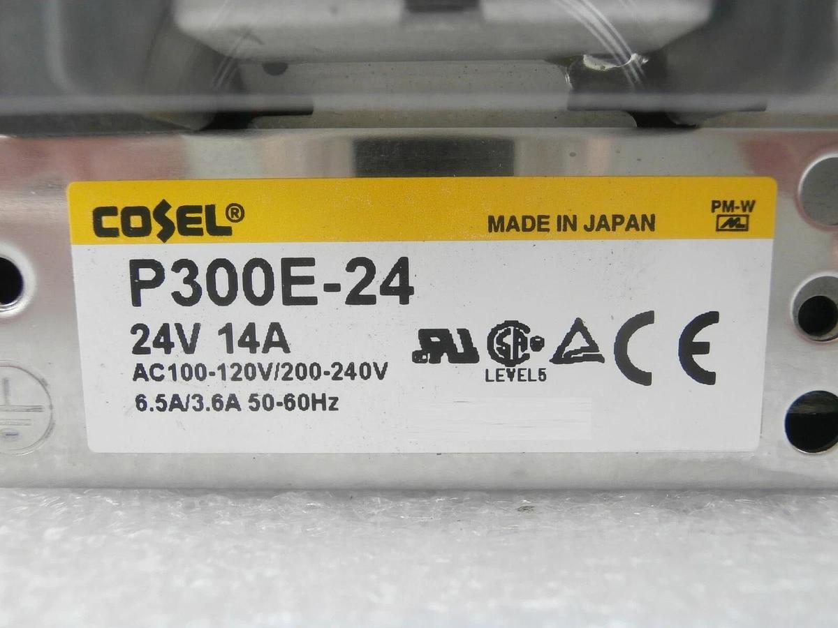 Used Cosel P300E-24 Compact Power Supply Reseller Lot of 2 Working Surplus