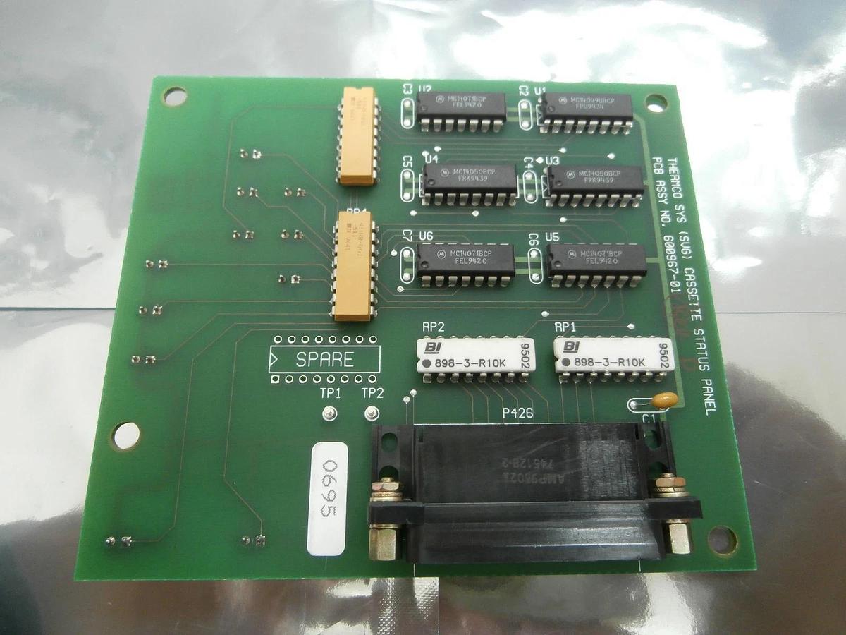 Used SVG Silicon Valley Group 600967-01 Cassette Status Panel PCB Thermco Used