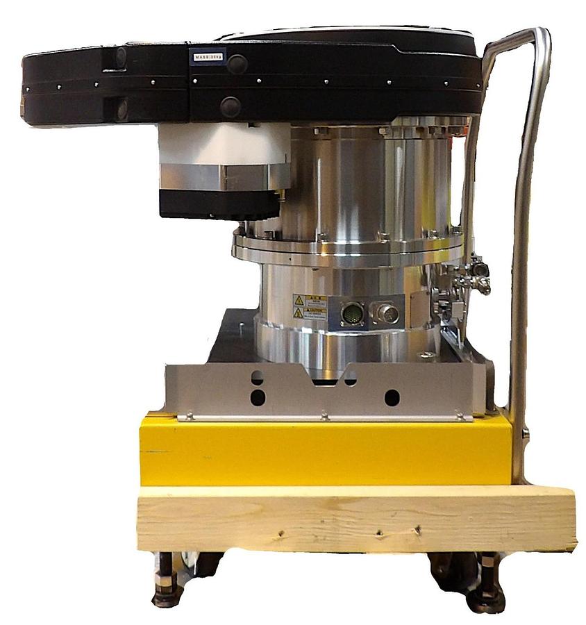 Used Shimadzu TMP-3403LMC-T4 Turbomolecular Pump w/Gate Valve Working Surplus