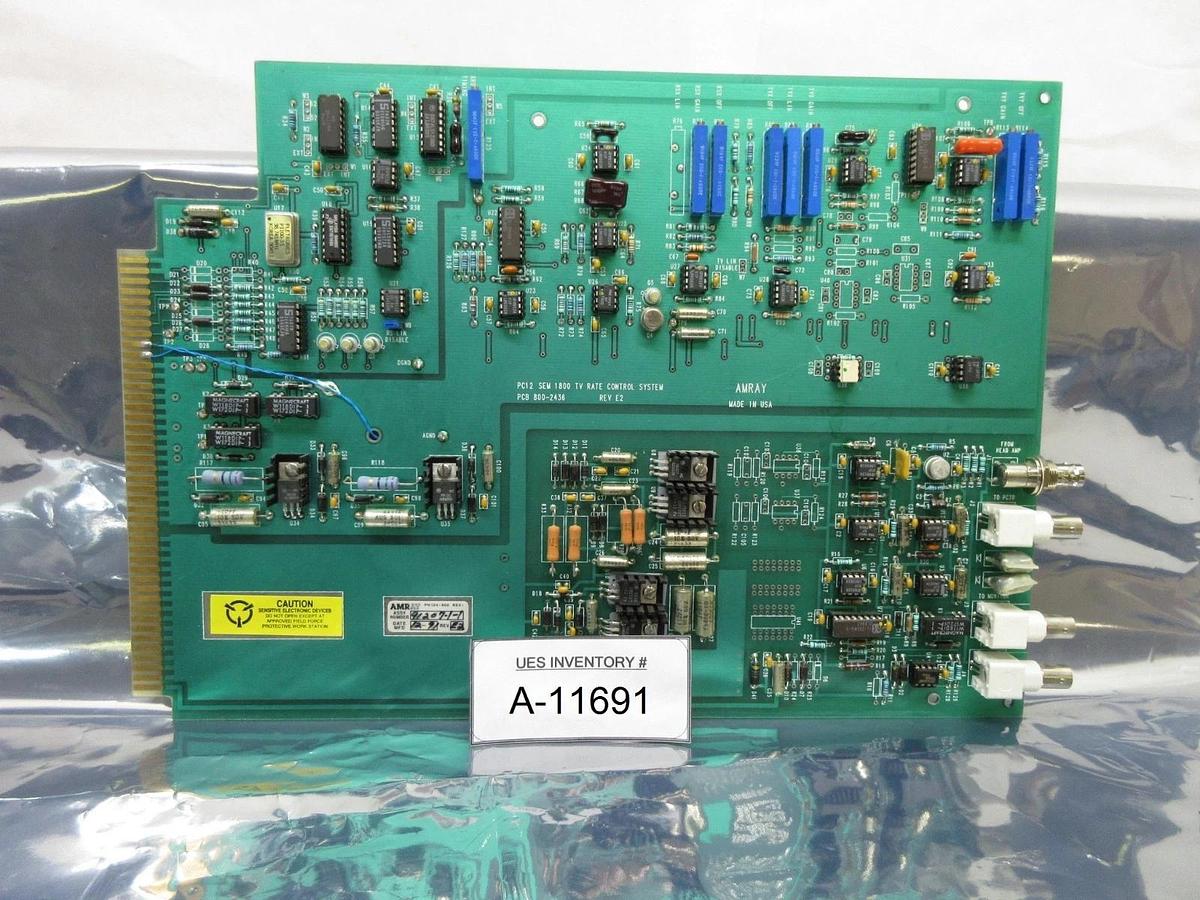 Used Amray 800-2436 PC12 SEM 1800 TV Rate Control System Card PCB Used Working