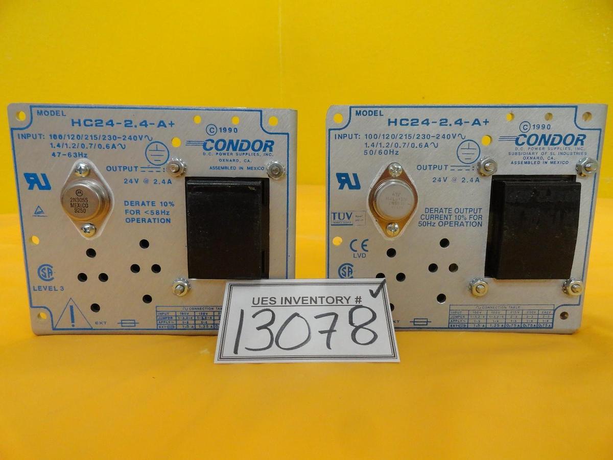 Used Condor HC24-2.4-A+ Power Supply Reseller Lot of 2 Used Working