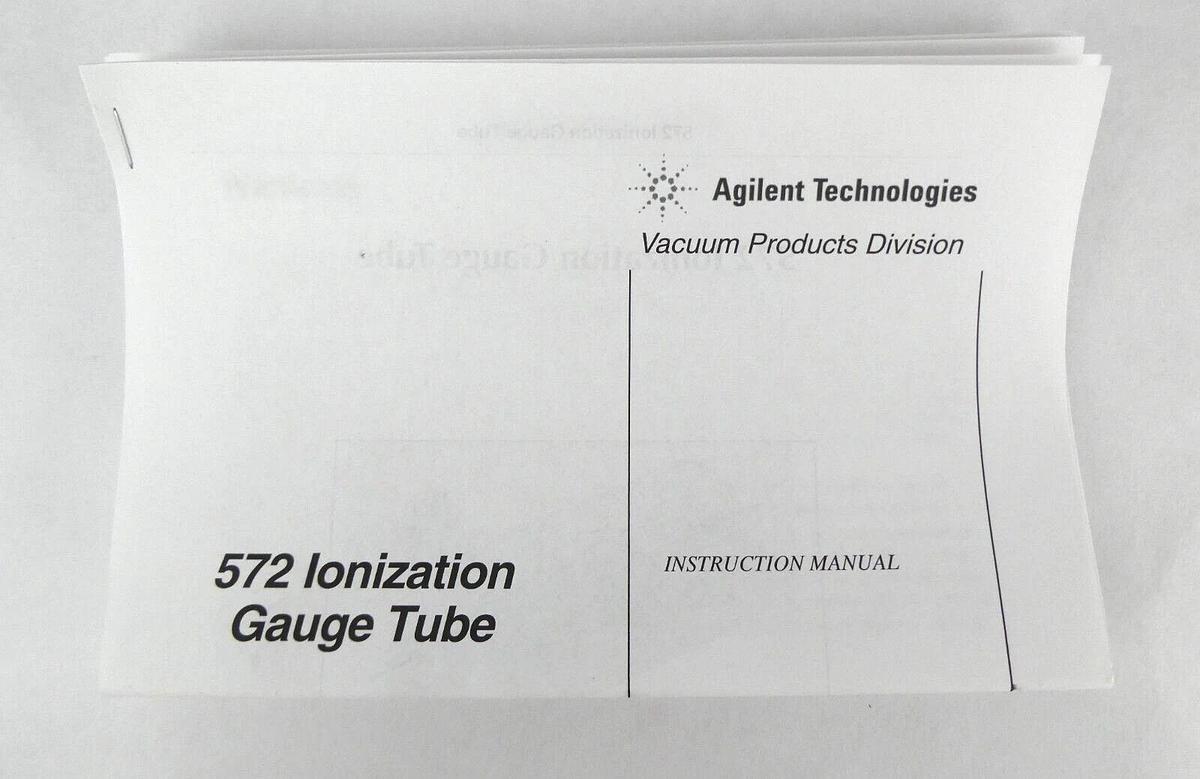 Agilent Technologies K7360301 Ionization Gauge Type 572 New Surplus