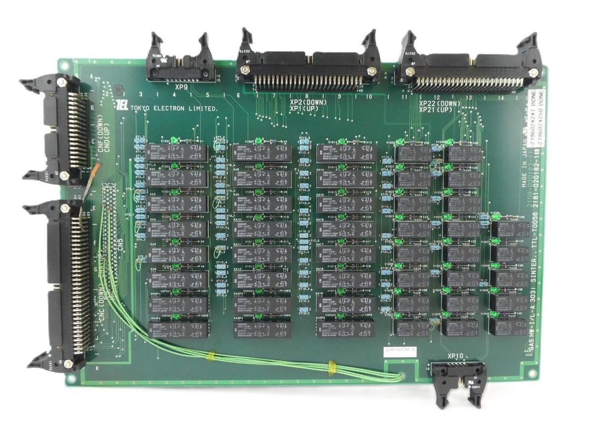 Used TEL 2180-020588-11 Gas HW-I/L-A 303i SINTER TTL-T0056 PCB 2181-020182-11 Working