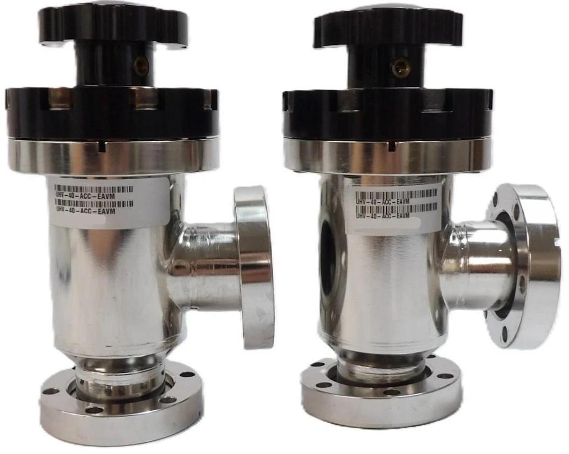 Used MKS Instruments UHV-40-ACC-EAVM Manual UHV Isolation Valve Lot of 2 Working