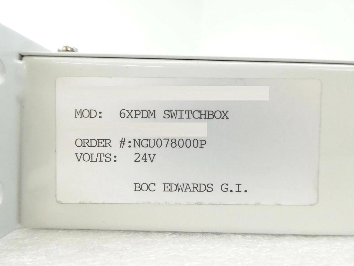 Used Edwards NGU078000P 6-Pump Vacuum Pump Switch Box 6XPDM Reseller Lot of 5 Working