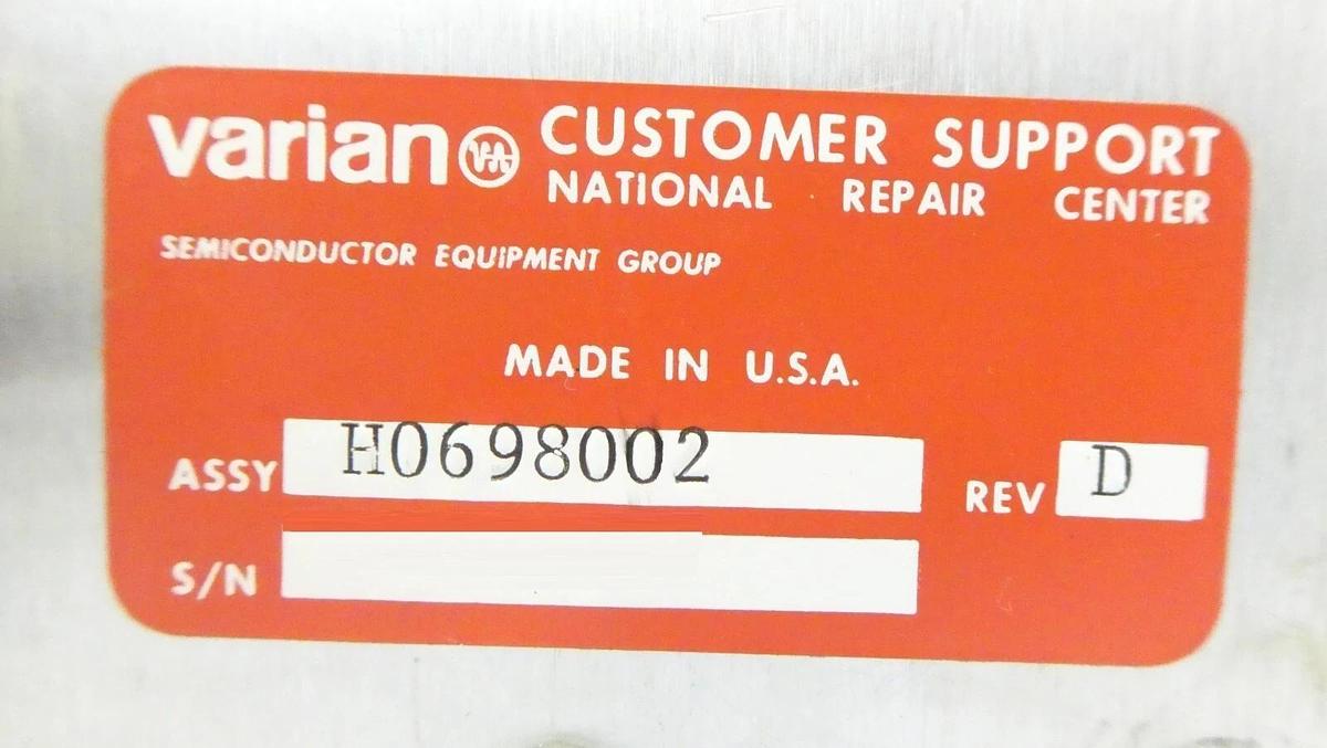 Refurbished Varian Ion Implant Systems H0698002U Beam Scan Controller Rev. D Refurbished