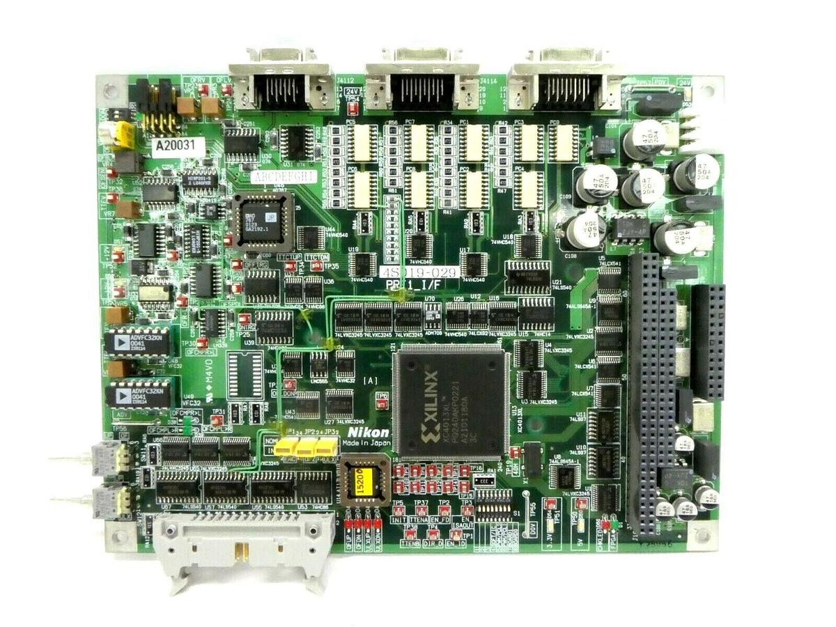 Used Nikon 4S019-029 Prealigner 1 Interface Board PCB PRE1_I/F NSR-S205C Working