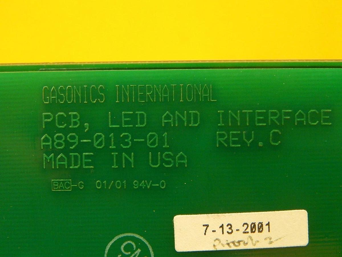 Used GaSonics 90-2670 LED and Interface Panel PCB Rev. A A95-108-02 A-2000LL Surplus