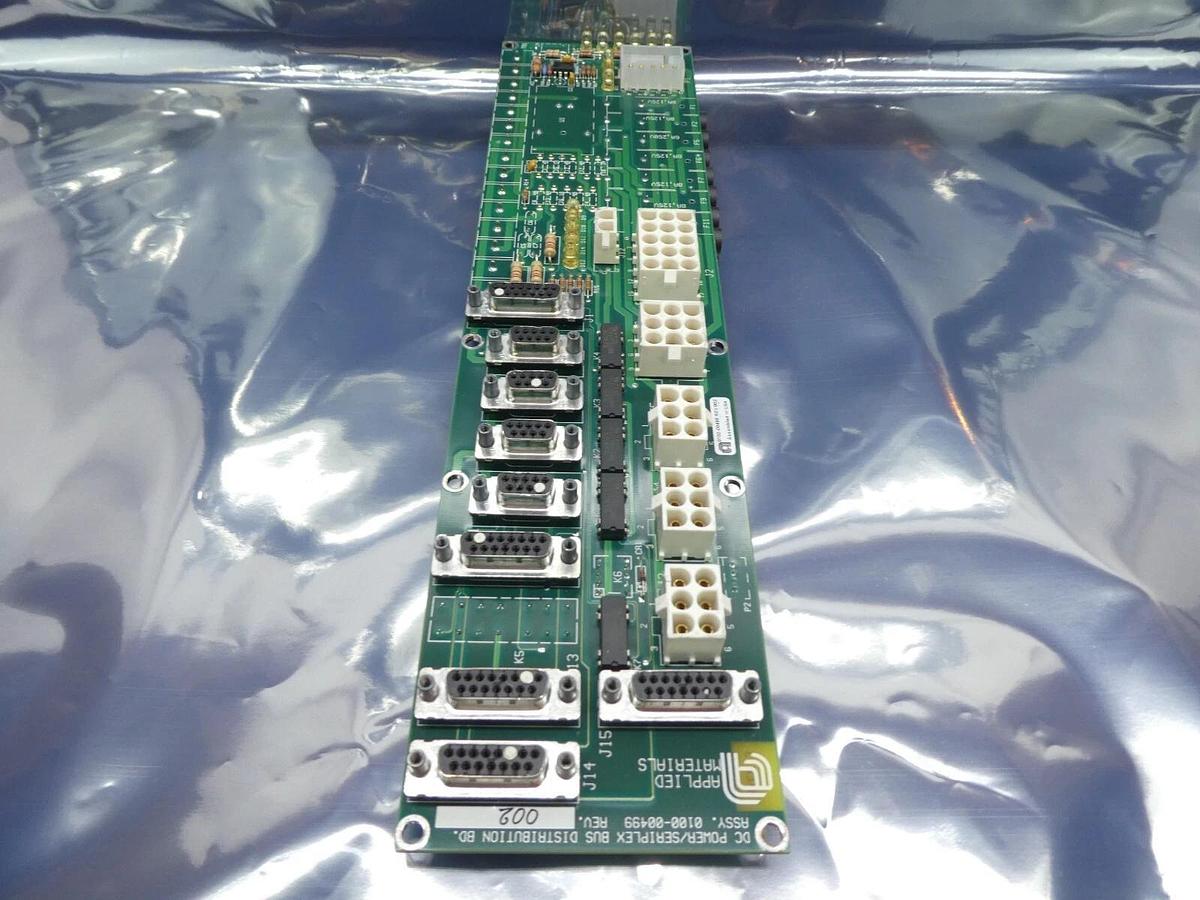 Used AMAT Applied Materials 0100-00499 DC Power/Seriplex Bus Distribution PCB Working