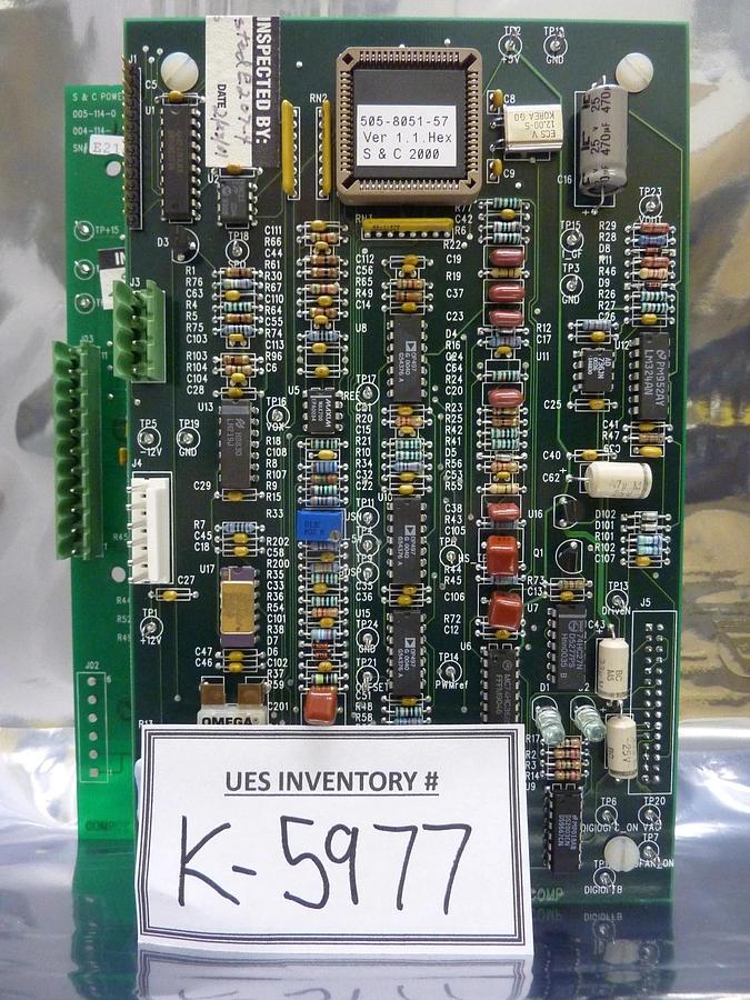 Used S&C Electric 005-126-3 Power Supply Control Board PCB 004-126-3 Used Working