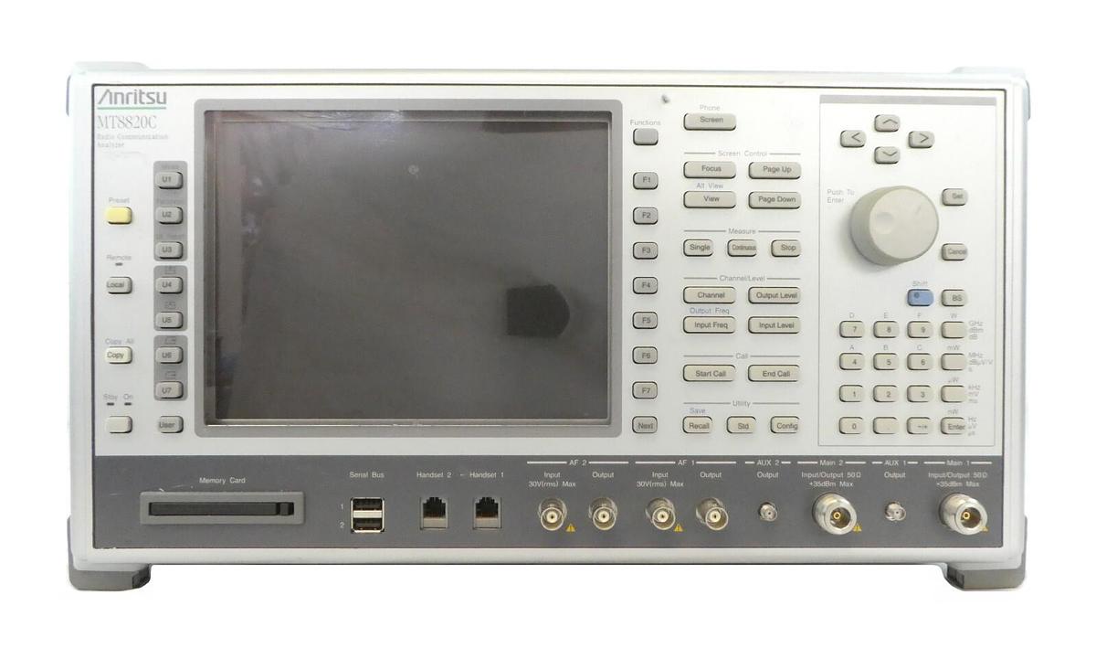 Used Anritsu MT8820C Radio Communication Analyzer W-CDMA GSM CDMA2000 LTE Surplus