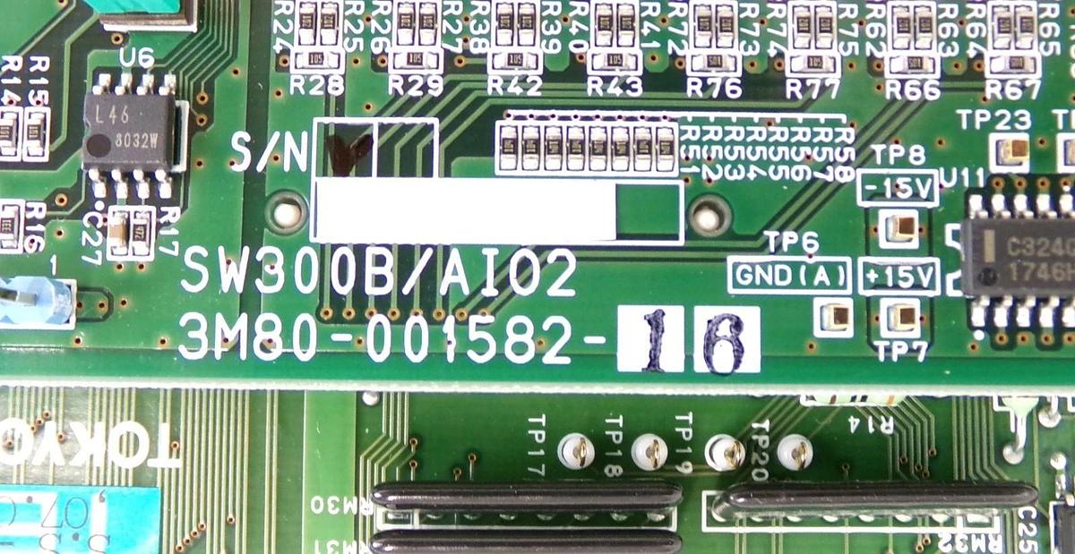 Used TEL Tokyo Electron 3M81-023609-21 Processor PCB SW300B PTC MIO AIO2 Working