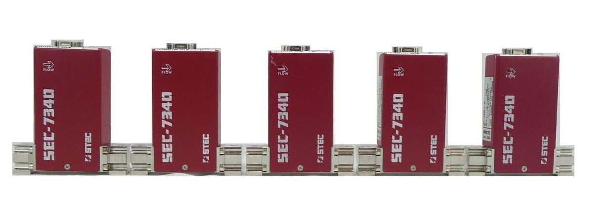 Used STEC SEC-7340M Mass Flow Controller MFC 3 SLM Ar Reseller Lot of 5 Working