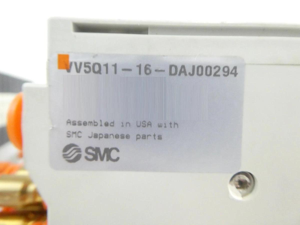 Used SMC VV5Q11 16-Port Pneumatic Manifold Reseller Lot of 4 Working Surplus