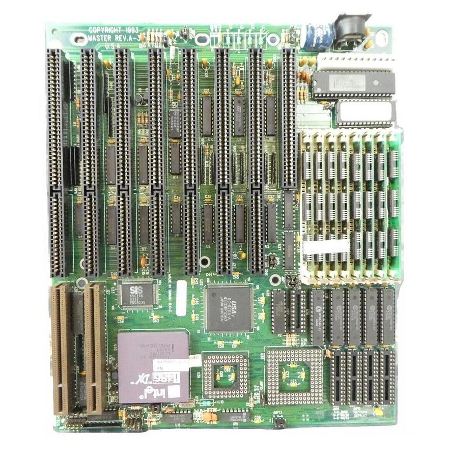 Used American Megatrends i486DX Motherboard PCB Tencor Instruments 200mm P-2H Working