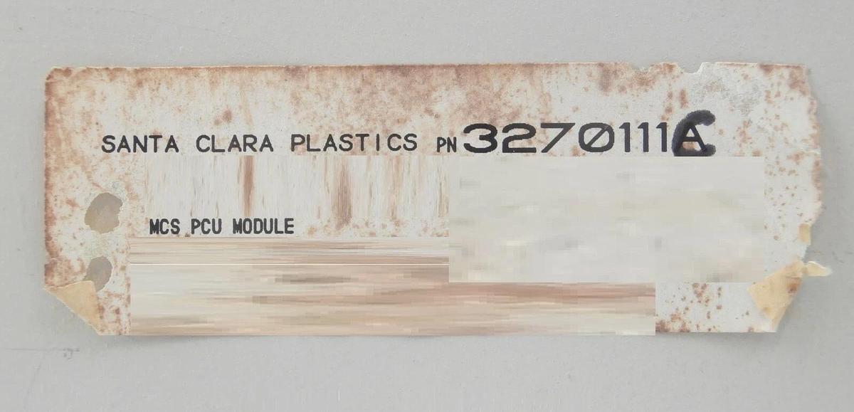 Used SCP Santa Clara Plastics 3270111C MCS Power Control Unit PCU Module Working