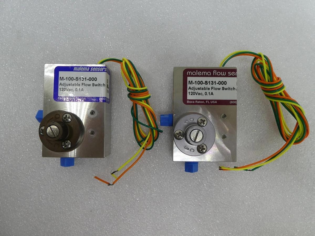 Used Melama M-100-S131-000 Adjustable Flow Switch Reseller Lot of 2 New