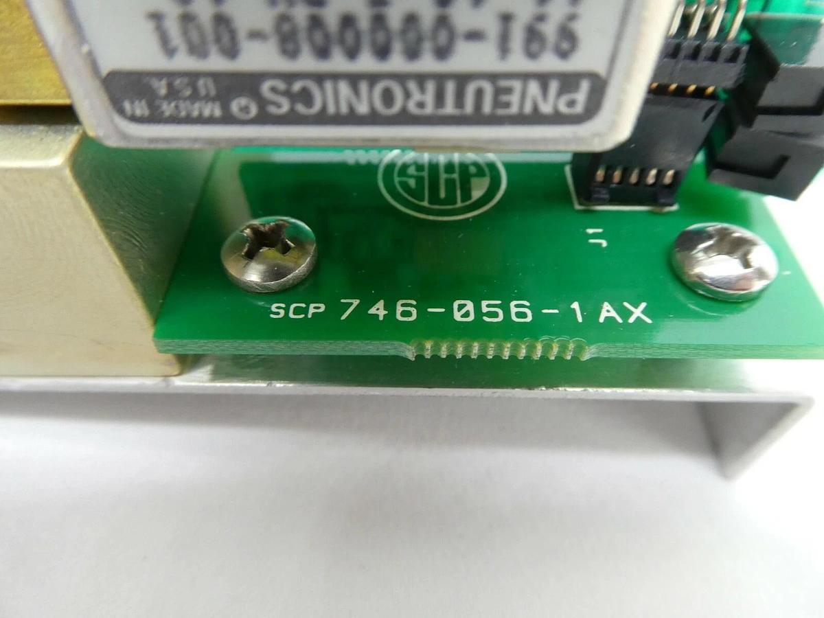 Used Pneutronics 746-056-1AX 2-Axis Pneumatic Solenoid PCB Card SCP 9400 Working
