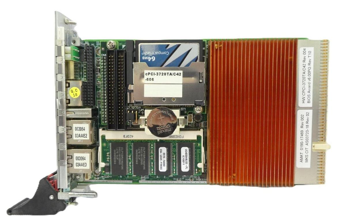 Used MKS Instruments AS03720-18 PW HD HS WD PCB Card cPCI-3720 AMAT 0190-17469 Spare