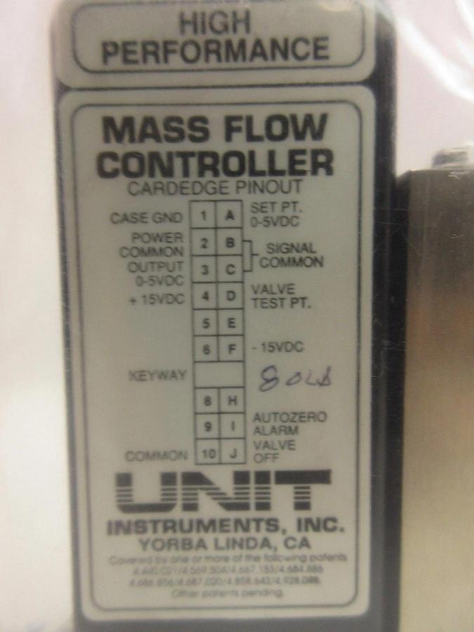 Refurbished UNIT Instruments UFC-1100A Mass Flow Controller MFC 20 SLM H2 Refurbished