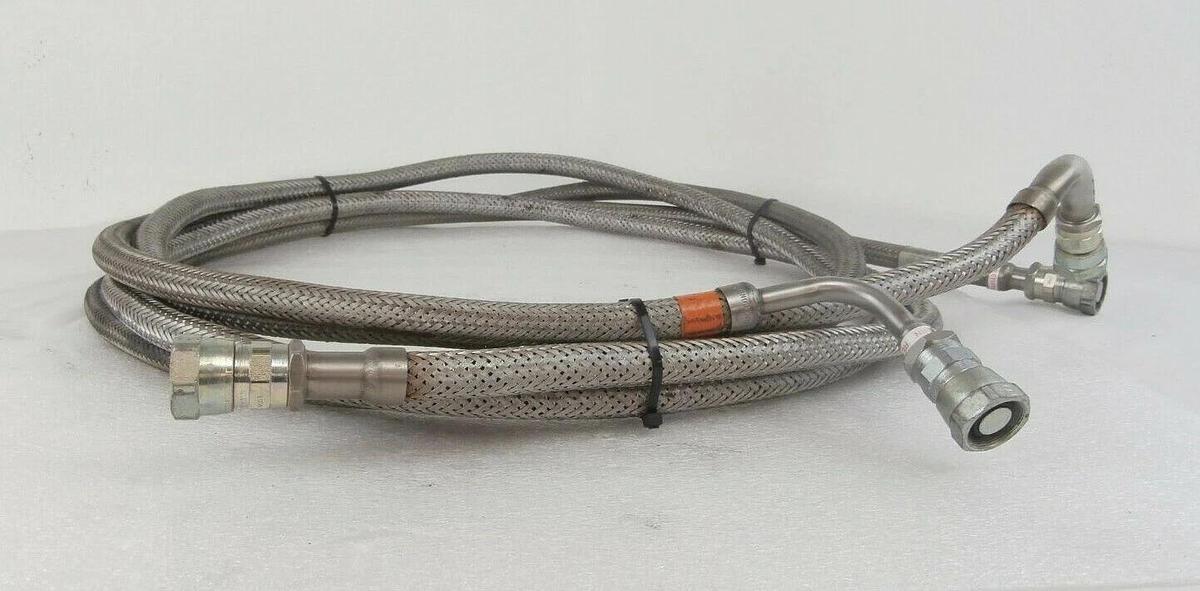 Used CTI-Cryogenics 8081271 Cryopump Supply and Return CryoLine Set of 2 Working