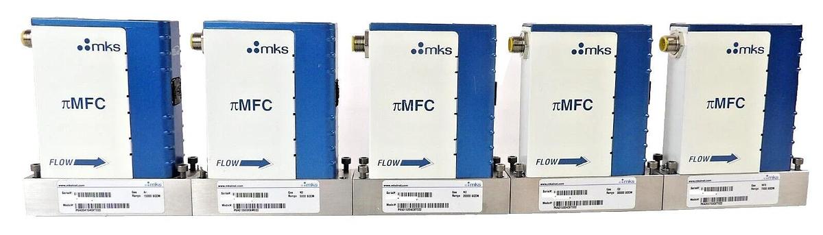 Used MKS Instruments πMFC P8A Mass Flow Controller Reseller Lot of 5 Working Surplus