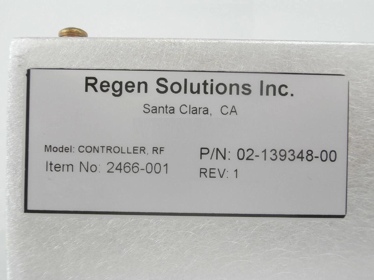 Used Regen Solutions 2466-001 RF Controller Module Novellus 02-139348-00 Working