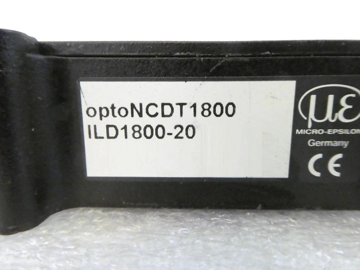 Used Micro-Epsilon ILD1800-20 Laser Optical Sensor optoNCDT 1800 Working Surplus