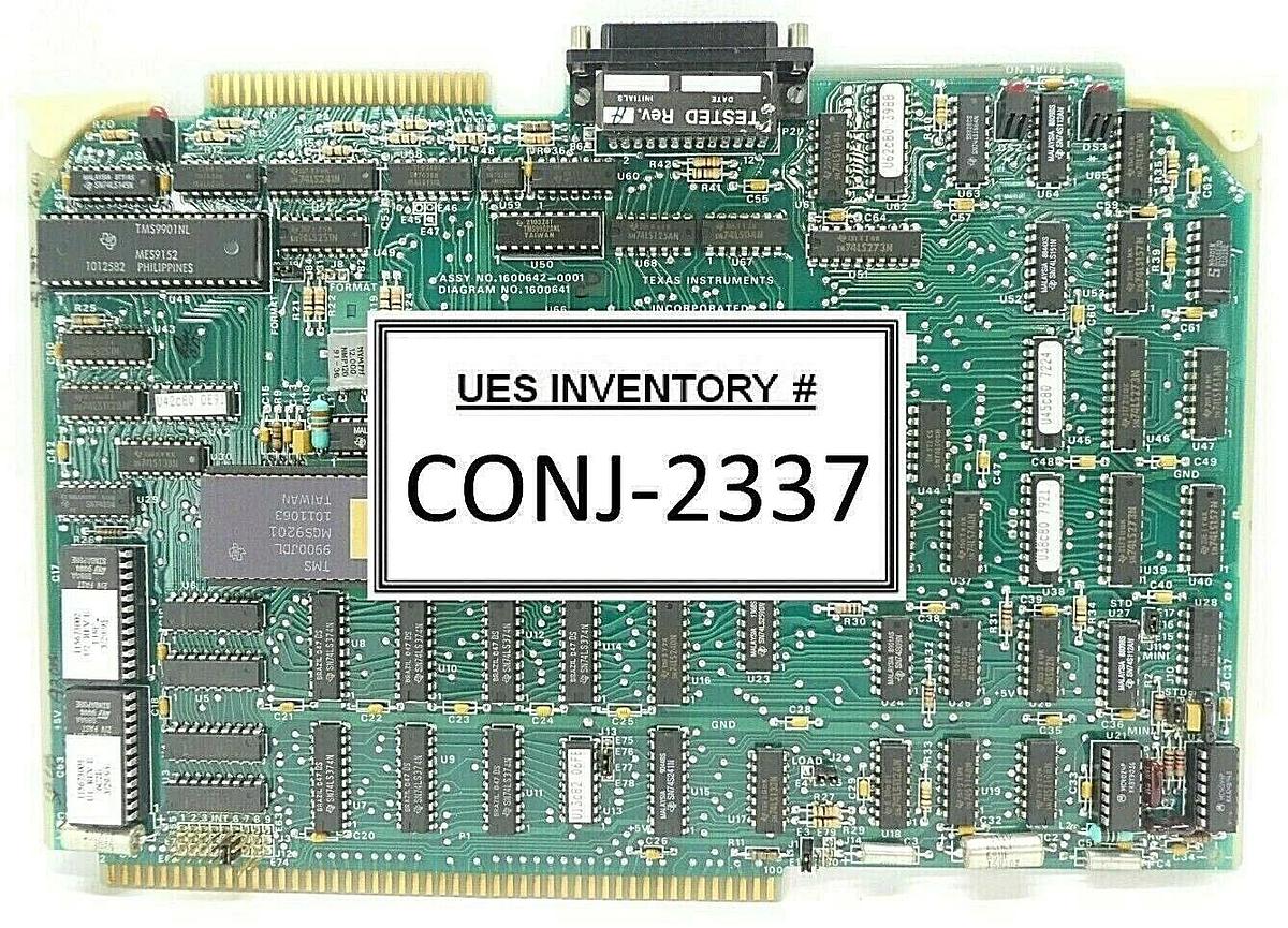 Used Texas Instruments 1600642-0001 PCB Card TM990/303B Varian 109533004 Rev. A As-Is