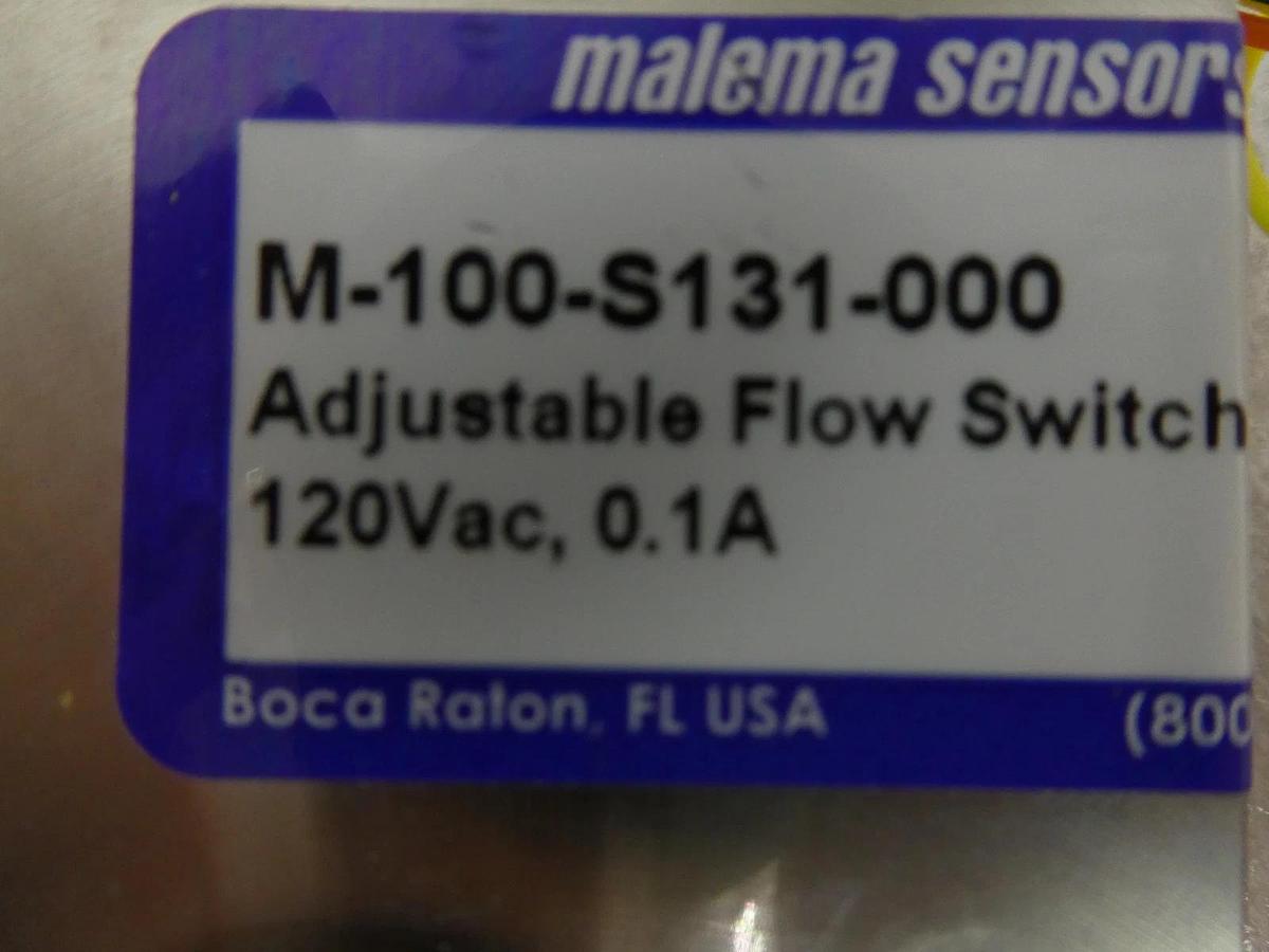 Used Melama M-100-S131-000 Adjustable Flow Switch Reseller Lot of 2 New