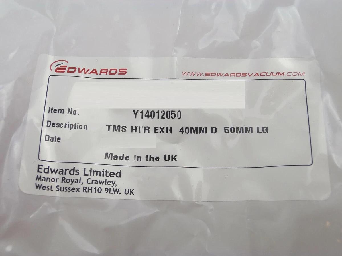 Edwards Y14012050 TMS Heater EXH 40mm D 50mm LG Reseller Lot of 19 New Surplus
