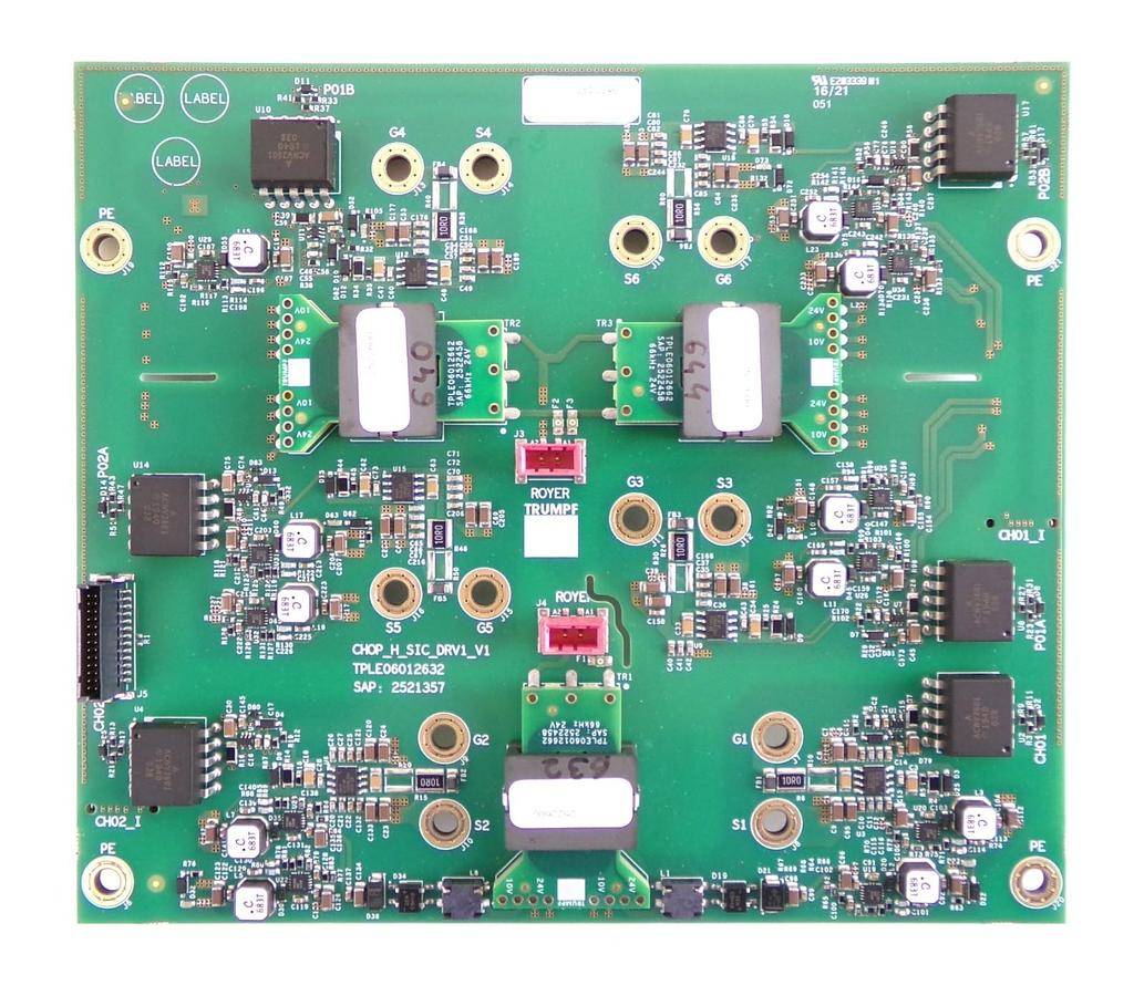 Used Trumpf Huttinger 2523046 PCB CHOP H SIC DRV1 V1 TruPlasma HV Pulse 35 Working