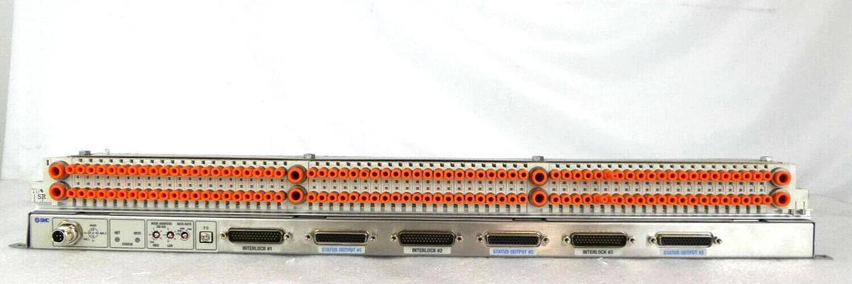Used SMC IN587-20 63-Port Pneumatic Manifold SJ2A60T-5NFZ-N1-X21 AMAT Working