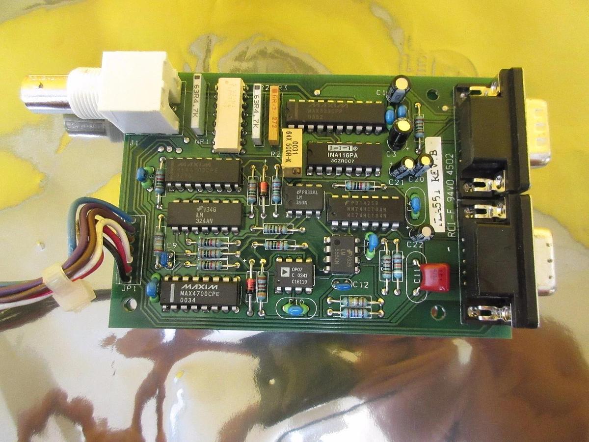Used Arcom Control Systems TLA 551 Thermistor Elecrode Sensor Board PCB RCI-F Used