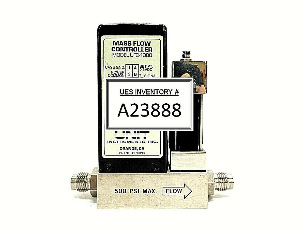 Used UNIT Instruments UFC-1000 Mass Flow Controller MFC 200 SCCM CF4 Working Surplus
