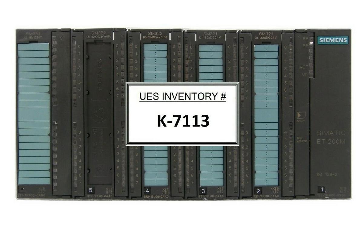 Used Siemens 153-2BA00-0XB0 5 Module PLC Unit SIMATIC ET 200M SM321 SM322 SM331 Spare