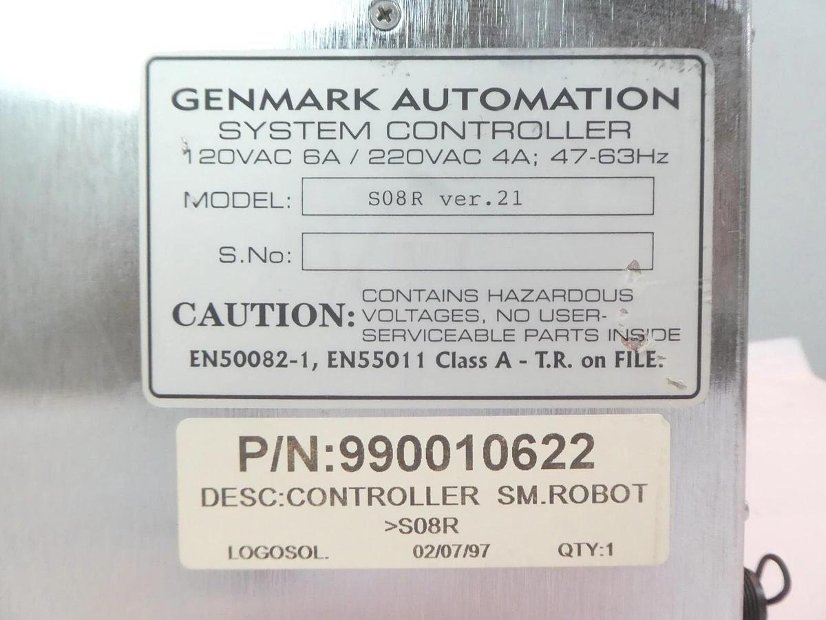 Used Genmark S08R Series Wafer Handling SM Robot and Controller Set 990010622 Working