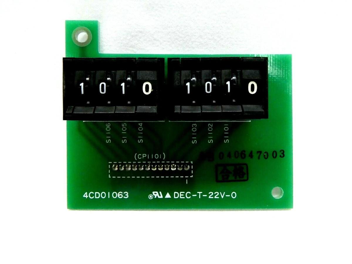 Used Hitachi Kokusai Denki 4CD01063 Mechanical Dial Counter PCB Mikro Sonic Working