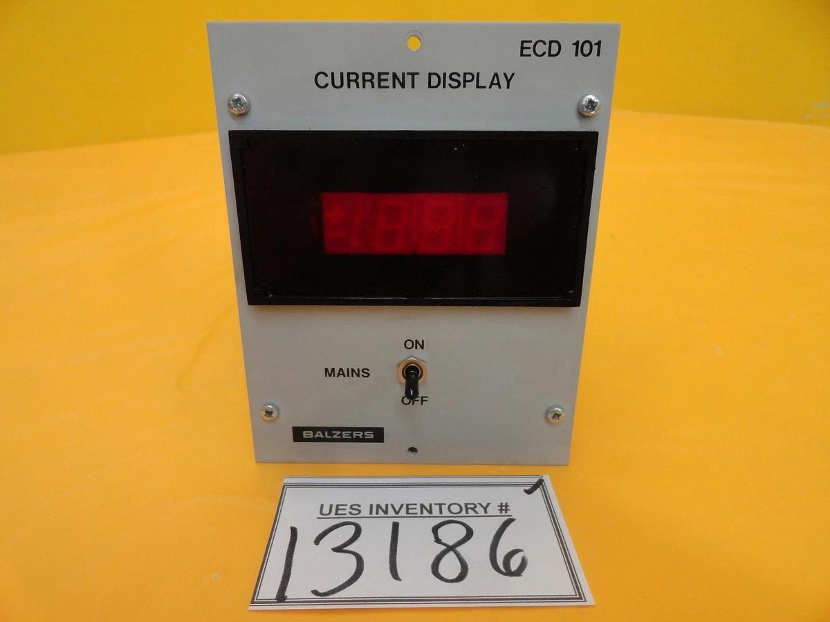 Used Balzers BG D22 500 Current Display Module ECD 101 ECD101 Used Working