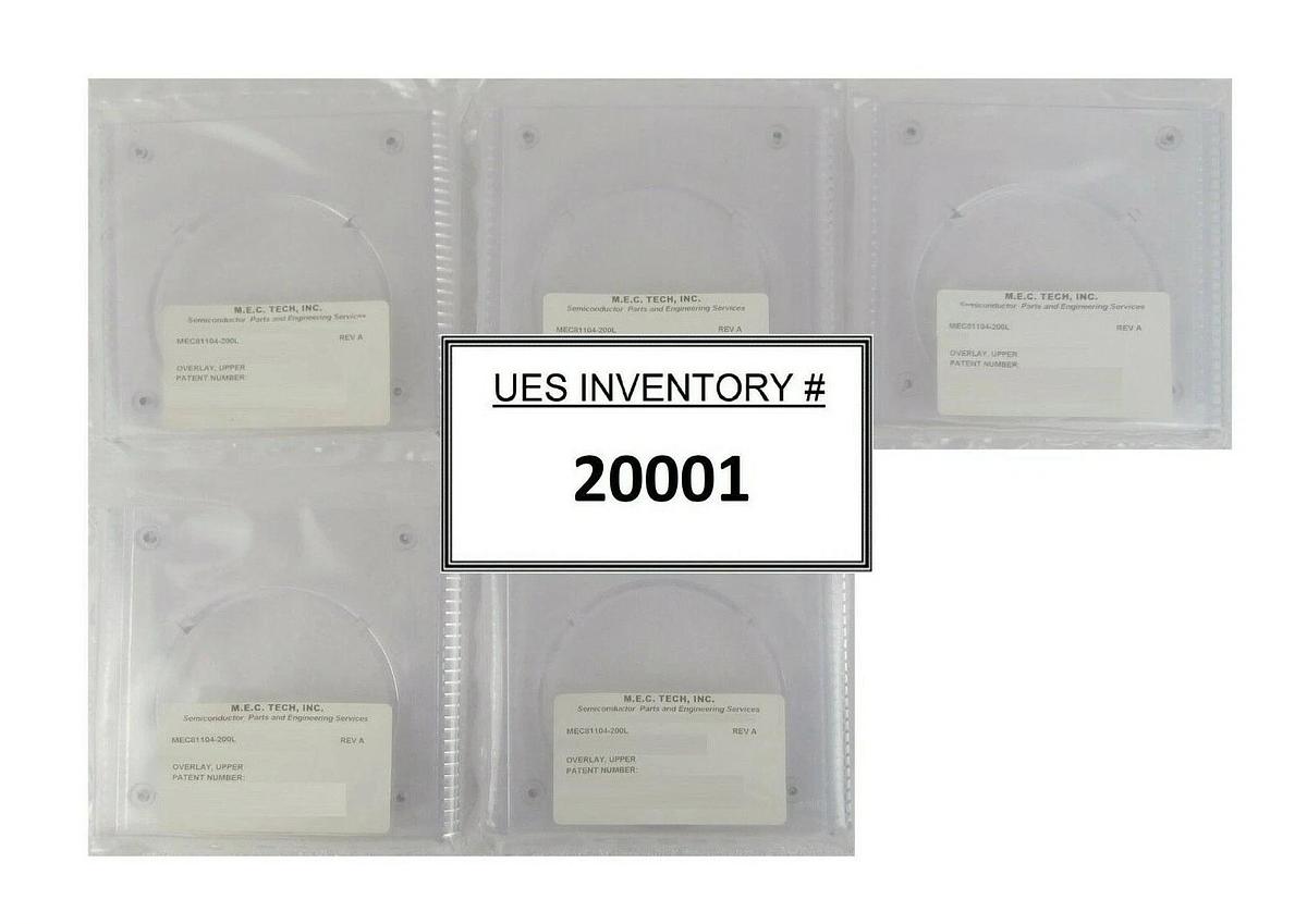 M.E.C. Tech MEC81104-200L Overlay Upper AMAT Applied Materials Lot of 5 New