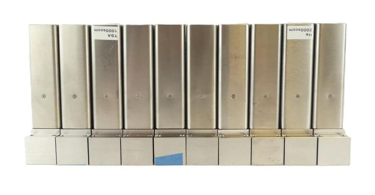 Used Brooks Instrument GF125C Mass Flow Controller MFC Reseller Lot of 10 Working