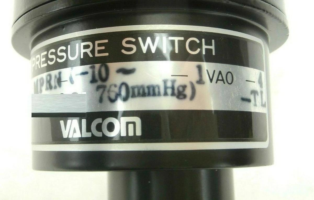 Used Valcom MPRN-(-10~760mmHg)-1VAO-4-TL Pressure Switch TEL ID86-003510-15 Used